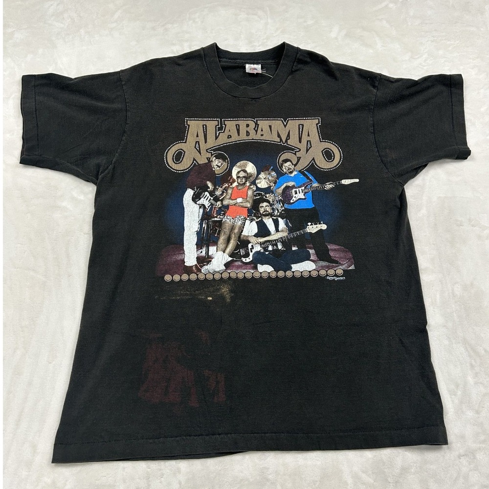 Alabama Band T-Shirt Mens XL Black Just Havin Fun Vintage Graphic Tee